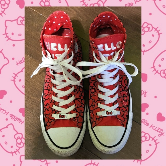Hello Kitty X Converse All Star High Tops - Picture 3 of 7